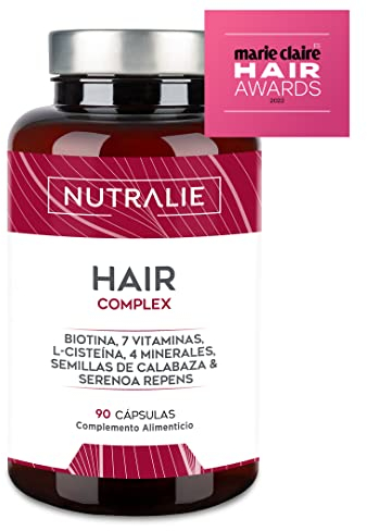 HAAR VITAMINE [PREIS 2022] - Biotin Zink Selen - Hair Complex Männer Frauen - Haarvitamine 90 Vegetarisch Kapseln Nutralie