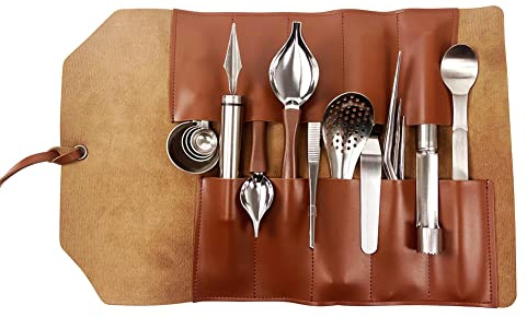 DUEBEL Professional Chef Plating Kit, 12 Piece Culinary Plating Set, Stainless Steel (12 Piece)
