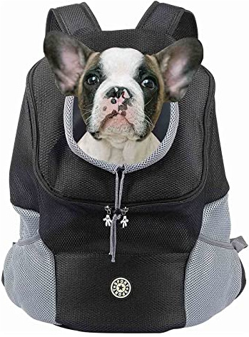 Sac Transport Chat, Sac à Dos Chat Respirant et Pliable, Caisse Cage de Chat pour Petits Chats et Chiens Chiot avec Laisse de Sécurité Intérieure, Pet Carrier pour Voyage Randonnée Camping