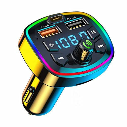 IUNSER Transmetteur FM Bluetooth de Voiture Lecteur modulateur MP3 sans Fil récepteur Audio Double USB Chargeur Rapide Clé Tooth Musique
