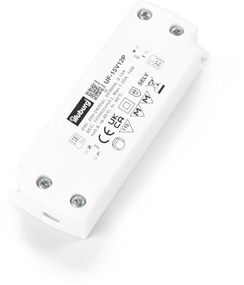 illuburg Transformateur LED 12V 15W Ultra Fin Plat Sans Scintillement LED Bloc d'Alimentation Driver Power Supply