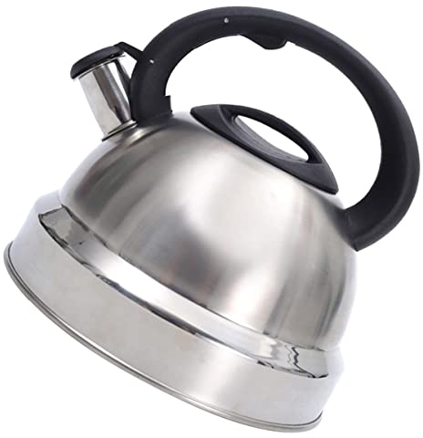 LeGDOr Tetera esmaltada con Filtro, Tetera turca, Tetera, Caldera de Agua, sin Silbato, Tetera de café, Tetera, Estufa, cafetera, Tetera de Gas, Tetera para Estufa, Calentador de Taza, Color Blanco