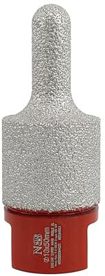 NBB Punta di fresatura a dito diamantata con attacco M14, fresa conica diamantata per smussare e ampliare fori su piastrelle, ceramica, porcellana, granito e marmo, per uso a secco (1, CN1025 10-25mm)