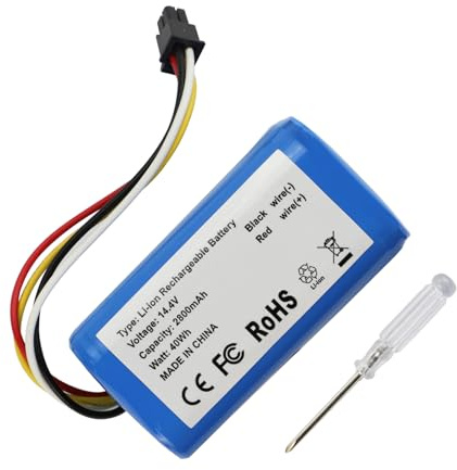 MULS 2800mAh Vacuum Battery Replacement for Eureka Groove Robot Vacuum Cleaner P/N:P14426D with Tools 14.4V