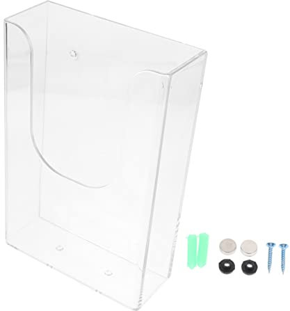 SEWACC 2 Stk An der Wand montierter Informations ständer Schilderhalter Wandregale für Papiere büroablagen office organizer bücherregal Ordner Aktenhalter Dateianzeige-Organizer Plastik