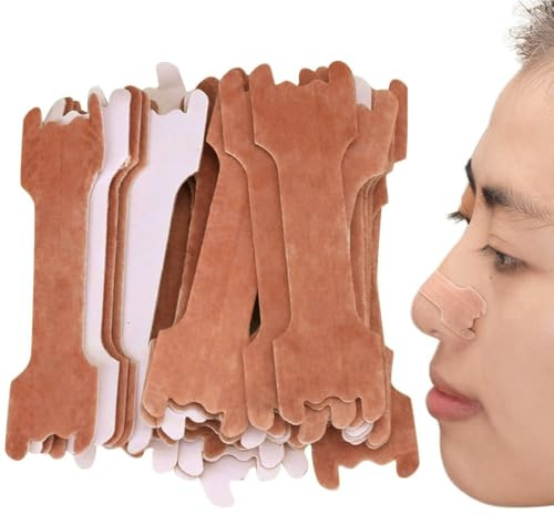 Tiras Nasales Antironquidos, 60 Piezas parches para la boca y la nariz, tiras nasales y cinta para la boca, Mouth Tape Parche Anti Ronquidos para Dormir
