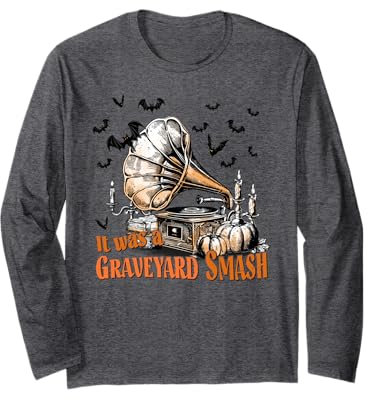 Cimetière Graveyard Smash Graveyard Citrouille Bougies Halloween Manche Longue