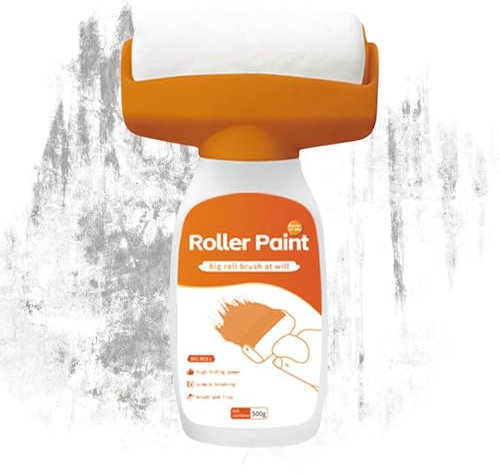 Wandreparatur Roller Weiß | 500 G Wandfarbe Roller Mit Schleifpapier Handschuhe | Wandfarbe Ausbessern Weiß Auf Wasserbasis | Farbroller Reinigung Werkzeug |roller Pinsel Für Schmutzige Schuhabdrücke