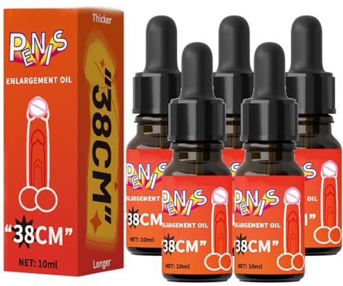 10 ml Penisvergrößerungsöl, Männer-Massageöl für Sex, extra starke Penisvergrößerung, Männer verbessern die Erektion und verzögern die Ejakulation (5PC)