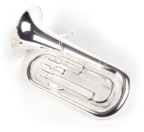 Karl Glaser Euphonium versilbert, Bb Stimmung 4 Monel Ventile Koffer
