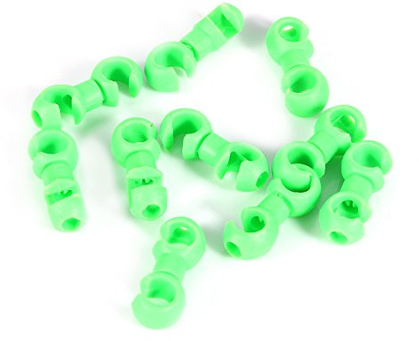 HERCHR Fermacavi per bicicletta, 10 pezzi, clip per cavi del freno della bicicletta, clip guida per cavi dei freni, bici da strada (verde)