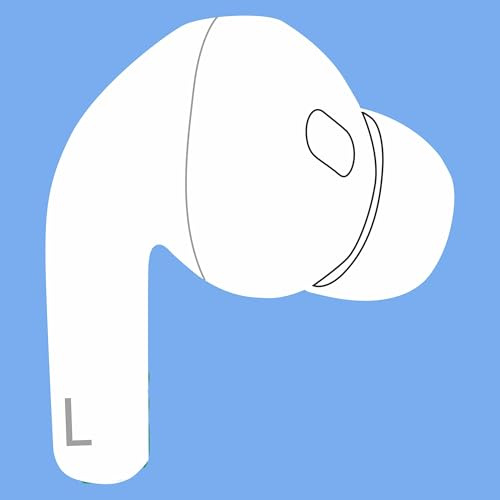OEM A2931, A2698, A2699, nur Ersatz für ein linkes Ohr, einzelne linke Ohrhörer für Air Pod Pro (2. Generation), A2700, kompatibel mit Original-AirPods Pro 2-Ladekoffer-Ohrpolstern
