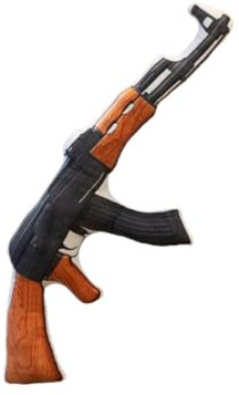 champracer Hug Soft Tactical Revolver Gun Kissen,3D realistische Plüschtierpistole,Dekokissen Weiches Cartoon-Plüsch-Schlafkissen für Kinder (AKM)