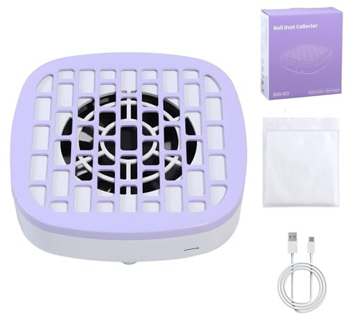 Arrovarp Staubsammler für Nägel, leiser Nagelstaubventilator, Vakuum-Maschine, tragbarer Reiniger, Maniküre-Werkzeuge für Anfänger, Frauen, Heimstudio, Salon, Schreibtisch, Tischpolieren