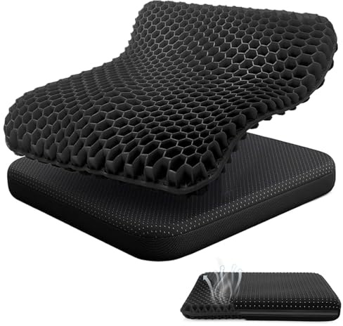 HLBLLRUXT per AAA Cuscino Sedile Auto Ortopedico, Memory Foam Cuscino per Auto Traspirante e Antiscivolo Ergonomico Alzacuscino,B