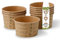 BIOZOYG Vasos para helado 50 unidades I Vasos de cartón kraft marrón I Vasos compostables sin blanquearI cuencos para To Go I tazas de cartón biodegradables 125ml