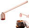 Esteopt Apagador de velas, accesorio para extintor de velas con mango largo de acero inoxidable para la mayoría de velas (oro rosa)