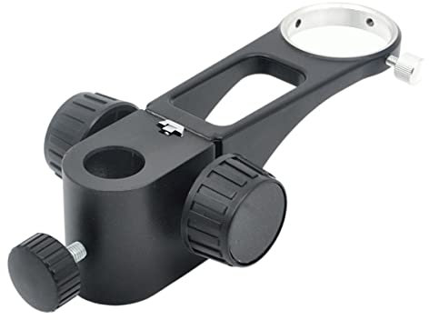 JUIYU Mikroskop-Zubehör-Kit 50mm Durchmesser einstellbares Stereomikroskop-Stand-Zug-Zubehör Mikroskopische Objektträger