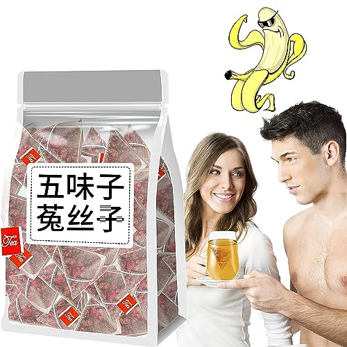 Five Flavors Goji Berry and Schisandra Dodder Tea - Chinese Herbal for Liver and Kidney Care, Men's Essentials Nourishing Tea (1 Box)