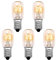 Goerpn 5x Ampoule Frigo 15W E14 Ampoule Lampe de Sel Dimmable Blanc Chaud, Ampoule Hotte Aspirante, 2700K 300 Degré Lampe pou Four, Machine à Coudre, Micro-ondes, Refrigerateur