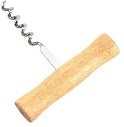 con manico in legno – classico, apribottiglie per vino Sommelier stile T | professionale in acciaio inossidabile, facile da avvitare e tirare, apribottiglie