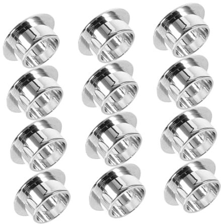 TINEASUR 20pcs Abs Cable Hole Grommets for Computer Desk Silver