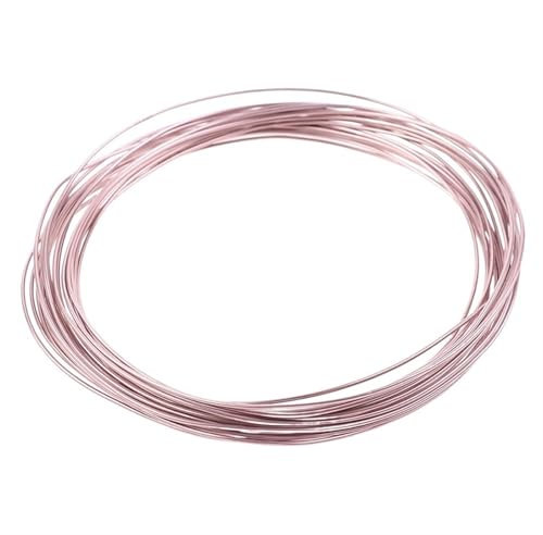 OZLCUA Fil De Fer pour Bonsaï Fils de bonsaï en Aluminium anodisé Noir/Rose, 1 pièce, Fil d'entraînement for bonsaï avec 3 Tailles 5m Fil De Ligature Bonsai(1.0mm)