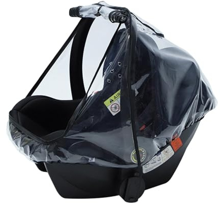 Car Seat Rain Cover Baby Carrier Raincover | Waterproof Windproof Rain Cover for Stroller, EVA Car Seat Weather Shield with Quick-Access Zipper Door and Side Ventilation, Car Accessories