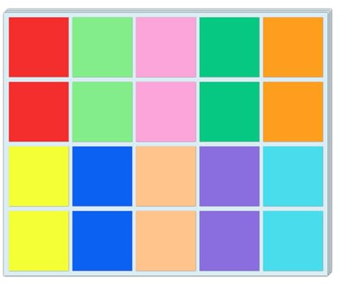 500 Stück - Etiketten Selbstklebend Bunt, Farbige Aufkleber Umzug | Klebeetiketten zum Beschriften, 50 x 50 mm, 10 Farben