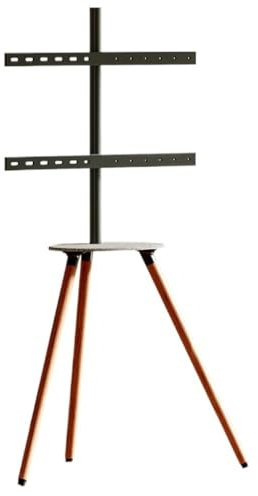 Soporte universal para TV de 32 pantallas LCD LED de 65 pulgadas con trípode giratorio de altura ajustable y base de pie