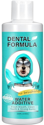 Bailey & buddies Dental Formula Water Additive For Dogs & Cats - Clean Teeth, Healthy Gums & Fresh Breath - Manage Plaque & Tartar Build-Up - No Brushing Needed - Oral Health - 250ml