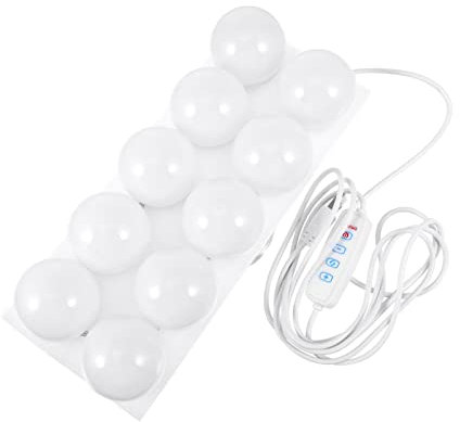 Hemobllo Led Spiegelleuchte Für Schminkspiegel Schminkspiegel-glühbirnen Usb-ladespiegelleuchte Make-up-glühbirnen Spiegellichterkette