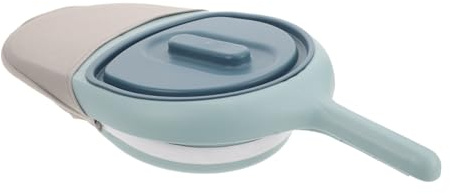 HOMOCONO Padella Urinaria Portatile Colore Casuale Design Compatto e Rotondo in Plastica senza Sbavature per Anziani e Donne Incinte per Uso Domestico e Campeggio