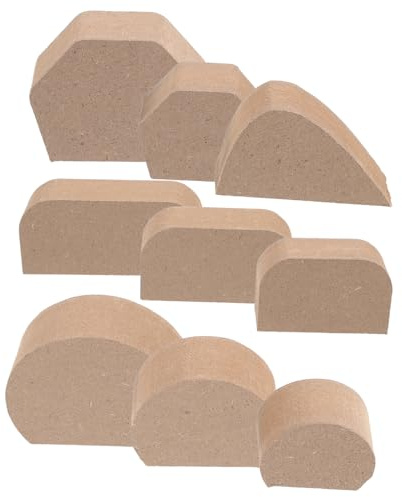 DOITOOL Moldes para Asas de Taza de Cerámica 9 Piezas Herramientas para Hacer Tiradores Pequeños Artesanía DIY Manualidades Cerámica Uso Escolar y Taller de Alfarería