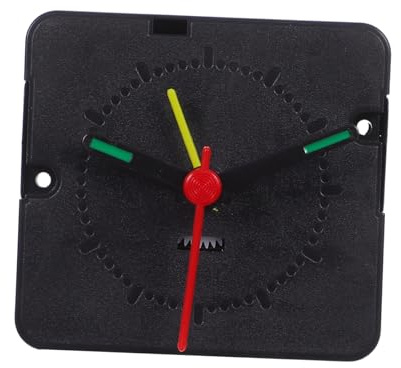 OSALADI Movimento Orologio al Quarzo Nero in Plastica per Piccoli Orologi | Ricambio per Orologio da Tavolo, Kit per Riparazione Fai da Te, Montaggio Rapido e Preciso