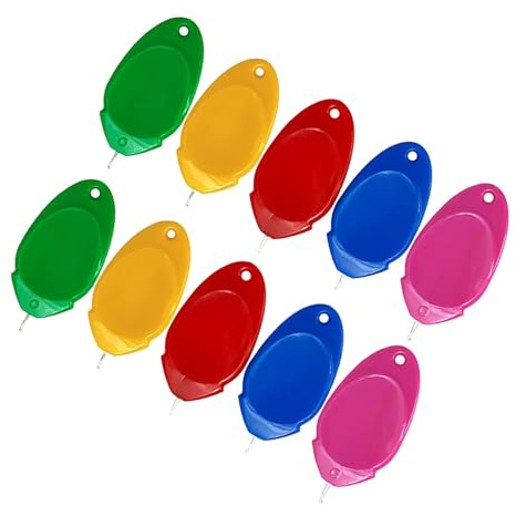 Alipis 10pezzi Infila Aghi in Plastica Gancio Metallico Strumento per Infilare Ago per Cucito Mano Punto Croce e Ricamo Artigianale Colore Casuale