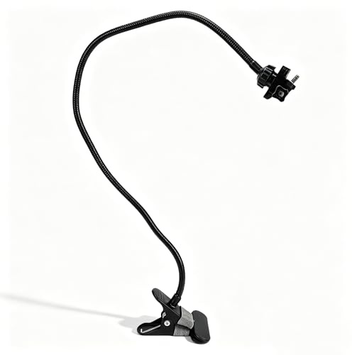 Annadue Support de Caméra pour Webcam, Support de Caméra Flexible à Col de Cygne, Pince de Montage pour Webcam de Bureau pour d'action C922 C930e C920S C920 C615 (de Serrage)