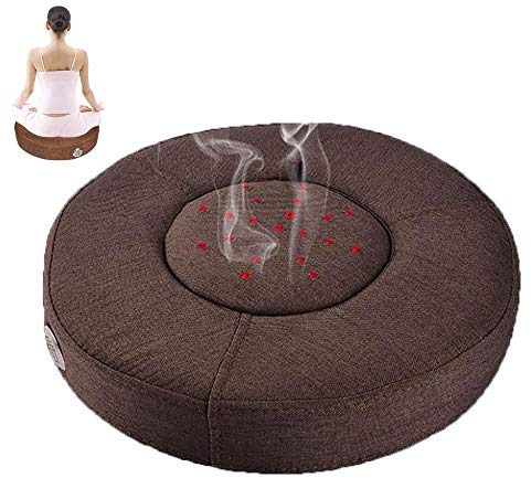 LMEIL Rauchfreie Moxibustion Kissen Set, Moxa Cone Burner Box Moxibustion Sitzen Stuhl Für Yoga, Körper Entspannen Akupunktur Weiche Wärme Als Geschenk