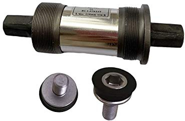 ESEYAIDA 68mm x 118mm Square Taper Sealed Bike Bottom Bracket with Waterproof Screw Fits for Mountain Bike and Road Racing Bike