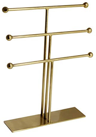 LaLe Living Schmuckständer Ela aus Eisen für Schmuckaufbewahrung von Ketten, Armbänder und Ohrringe/Maße: 20 x 5 cm