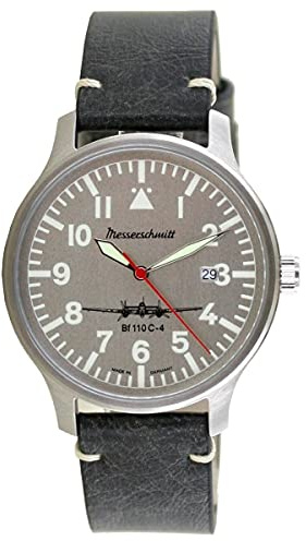 Messerschmitt Aristo Herren Uhr Fliegeruhr BF110C-4ALU