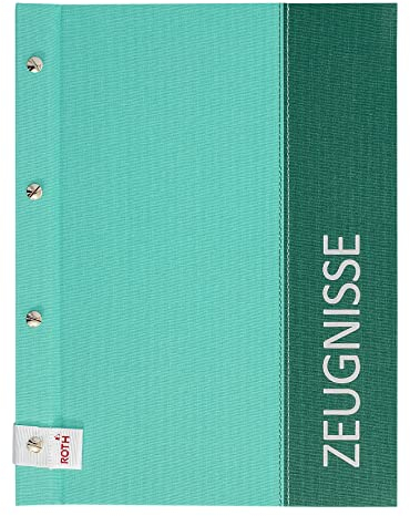 ROTH Zeugnismappe Spectrum mit Buchschrauben, A4, 12 Einlagen, erweiterbar (Mint)