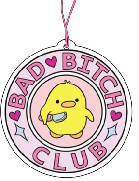 2x Bad Bitch Club Duftbaum Auto lustig Frauen, Auto Duftspender pink, tuning, car air freshener, Duftanhänger Auto, Duftbaum Set Auto
