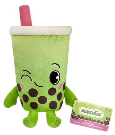 Funko Plush: GamerFood - Green Bubble Tea | Official Ad Icons Merch - Soft Cuddly Plushie Toy for Kids and Adults - Birthday and Christmas Gift Idea