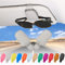 quipuda 2 Unidades Cuero Auténtico Soporte Gafas Coche-Portagafas para Coche-Porta Gafas de Sol para Coche(Gris)