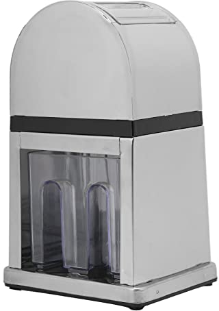 Cryfokt Machine à Glaçons Rasée, Revêtement ABS Respectueux de l'environnement, Nettoyage Facile, Design Ergonomique, Machine à Glaçons Rasée, Antirouille avec Couvercle Transparent pour Le