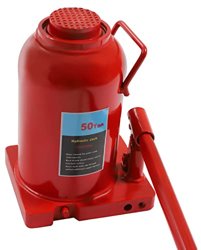 Bottle Jack 50 Ton Hydraulic Jack 110231LBS Air Hydraulic Car Jack Hydraulic Double Piston Car Bottle Jack for Car, Pickup, Truck, RV, Auto Repair, Industrial Engineering
