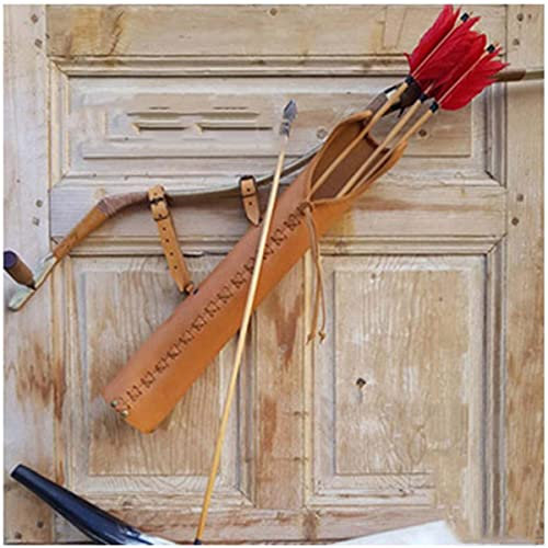 Mittelalterlicher Vintage-Pfeilköcher aus PU-Leder für Herren, Bogenschießen, Retro-Gürtelköcher, Pfeil, Hüfte, Wikinger, Ritter, Jäger, Jagd, Bogenschießen-Zubehör, mittelalterlicher Stil, Lapp