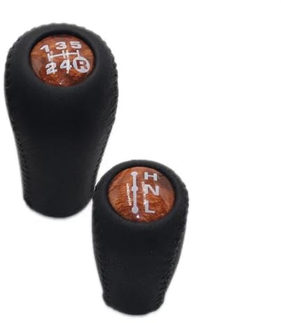 Auto Getriebekopf Schwarz/Holz Farbe Manuelle Übertragung Schaltknauf Für Toyota Für Land Für Cruiser Für Prado FJ150 FJ120 Zubehör MT Schaltsack (Size : HNL Walnut Color Set)