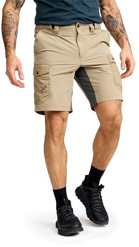 RevolutionRace Rambler Lightweight Pro Shorts Herr, Lättvikts Vandringsshorts för alla Utomhusaktiviteter, Khaki, M